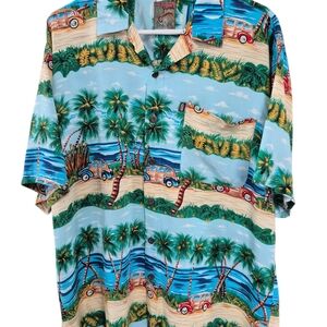 Pineapple Connection Hawaiian Shirt, Surfboards And Woodies, XLarge